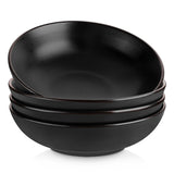 1 x RAW Customer Returns vancasso earthenware soup plates, MODA soup bowls set of 4, pasta plates, spaghetti deep plates, noodle bowls, ramen bowls, large salad bowls, multi-purpose bowls - RRP €33.38