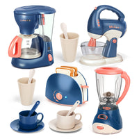 1 x RAW Customer Returns Veluoess children s kitchen play set, kitchen appliance toy set, kitchen role play set with coffee machine, blender, mixer, toaster and dishes, kitchen breakfast set for children 3  - RRP €34.28