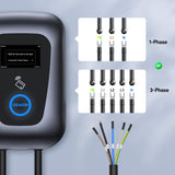 1 x RAW Customer Returns Osoeri EV Charger Type 2, 5m Charger for EV Type 2 Cable with RFID and APP Control, 1-32A EV Charger IEC 62196-2, Single Phase 7.36 Max or Three Phase 22kW Max EV Charger for EVs PHEVs, IP65 - RRP €484.02