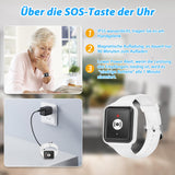 1 x RAW Customer Returns DAYTECHbutton for seniors homeTuya WiFi Smart seniorsbracelet alert system for elderly patients disabled, children 1 SOS emergency bracelet 1 receiver only supports 2.4GHz Wi-Fi  - RRP €36.29