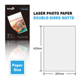 1 x RAW Customer Returns KOALA Laser Printer Photo Paper Double Sided Matt A3 250gsm 100 Sheets Suitable for printing photos, certificates, brochures, flyers, leaflets, greeting cards, calendars, art - RRP €23.99