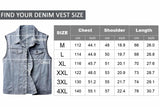 1 x RAW Customer Returns KTWOLEN Men s Denim Vest Vintage Jeans Vest Outdoor Biker Vest Leisure Sleeveless Jacket Motorcycle Vest Trucker Vest Denim Vest for Men, Blue, L - RRP €38.3