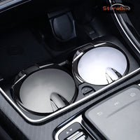 4 x RAW Customer Returns Car ashtray exclusively for Mercedes Benz E300 E-Class C-Class S-Class A-Class B-Class G-Class GLA GLB GLC GLE GLS Grey  - RRP €91.92