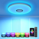 1 x RAW Customer Returns OTREN LED ceiling light with Bluetooth speaker 36W dimmable ceiling lamp with remote control and APP control, color changing lamp for bathroom RGB children s room living room, 28CM - RRP €35.99