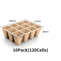 5 x Brand New SYITCUN 400x Seedling Grids, Pack of 40 Seedling Pots, Biodegradable Pot Grids, Biodegradable Nursery Pots, Square Peat Pots, Seedling Pots, Seeding Pots - RRP €114.0