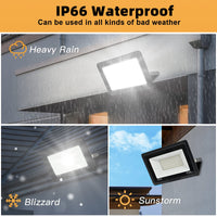 1 x RAW Customer Returns LED spotlight outdoor 200W cold white 6500K 20000LM super bright outdoor spotlight LED floodlight IP66 waterproof LED outdoor light floodlight LED spotlight for backyard, garage, hallway, garden - RRP €39.99