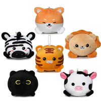 6 x Brand New Desdfcer 6pcs Mini Animal Plush Toy Set, Small Plush Toy Keychain - RRP €60.42