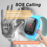 1 x RAW Customer Returns PTHTECHUS GPS Positioning Smartwatch for Kids, 1.37 LED Touch Digital Camera Children Watch Support Game Call Alarm Clock SOS Voice Chat Smart Watch, Children s Gift 5-12 Years, Blue - RRP €31.43