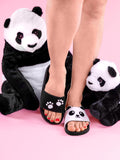 1 x RAW Customer Returns Dedoles Slippers Women Men Children Sandals for Beach and Pool with many Designs Chips Flowers Fox Llama Clouds Ketchup Gift, Color Panda paws, 42 EU - RRP €58.8