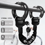 1 x RAW Customer Returns Mezelon E Scooter Lock 8mm Bicycle Lock High Security Locks Handcuff Lock Heavy Duty Locks for E Scooters Bicycles E-Bikes Motorcycles - RRP €59.17