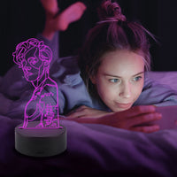 6 x Brand New Rapper 3d Lamp Illusion Night Light Children Touch With Remote Control Bedside Lamp, Anime Merch Led Desk Lamp Gadget Marvel Usb Floodlight Christmas Decoration Birthday Gift From A Friend - RRP €112.98