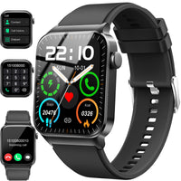 1 x RAW Customer Returns Smartwatch Men Women with Telephone Function Message Reminder, 1.85 Smart Watch, 112 Sports Modes IP68 Waterproof Fitness Watch Men, Sports Watch with Heart Rate Sleep Monitor Pedometer, Watch for Android iOS - RRP €40.33