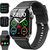 1 x RAW Customer Returns Smartwatch Men Women with Telephone Function Message Reminder, 1.85 Smart Watch, 112 Sports Modes IP68 Waterproof Fitness Watch Men, Sports Watch with Heart Rate Sleep Monitor Pedometer, Watch for Android iOS - RRP €30.24