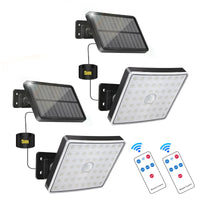 1 x RAW Customer Returns KYOTECH solar lamps for outdoors with motion detector, 2 pieces 56 LED solar lights, 3 modes IP65 solar spotlight with 5 m cable, 120 lighting angle solar outdoor light with motion detector for garden - RRP €26.77