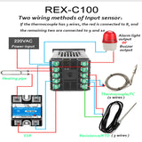 1 x RAW Customer Returns Digital Temperature Controller REX-C100, 0 1300 Alarm PID Temperature Controller Kits Digital Intelligent Thermostat Relay Output with K-Type - RRP €29.9