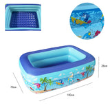 1 x RAW Customer Returns Inflatable pool, inflatable paddling pool, children s pool, children s paddling pool, swimming pool, inflatable pool, inflatable children s pool, baby pool, 2 wheels 100 x 70 cm height 28 cm - RRP €21.7