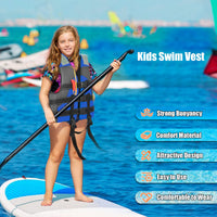 1 x RAW Customer Returns Life jacket for children, ideal swimming aid for boys and girls, swimming jacket with adjustable safety straps, life jacket for water sports - RRP €31.25