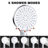 2 x RAW Customer Returns Colist 2m Shower Head and Hose, with 5 Spray Modes, High Pressure Shower Head and Low Water Pressure Hose - RRP €43.2