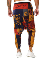 1 x RAW Customer Returns YAOBAOLE Baggy Pants Men Harem Pants Men Long Yoga Men Harem Pants Baggy Men Harem Pants with Printed Black XL - RRP €26.95