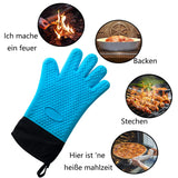 1 x Brand New 2-piece premium oven gloves up to 350 C - silicone extremely heat-resistant grill gloves BBQ gloves for baking, barbecue, extra long oven gloves for extreme safety red  - RRP €20.4