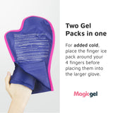 1 x RAW Customer Returns Magic Gel Gloves for cold heat therapy size M , for arthritis, eczema, carpal tunnel syndrome. Cooling gloves for chemotherapy. For hand pain. With extra pack single for finger cooling - RRP €14.99