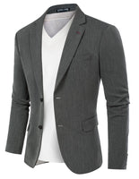 1 x RAW Customer Returns PaulJones Jackets for Men Elegant Suit Jackets Regular Fit Stretch with Pocket Wedding Party Graduation 38 Dark Gray 472A23-3 - RRP €65.99