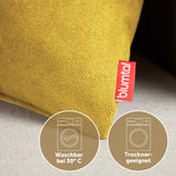 1 x RAW Customer Returns Blumtal Set of 2 Chenille Cushion Covers - Decorative Sofa Cushion Covers with Zipper Cover, Mustard Yellow, 30 x 50 cm - RRP €10.99