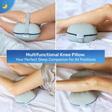 1 x RAW Customer Returns Derila knee pillow for side sleepers. Memory foam leg pillow helps with knee pain, back pain, hip pain and sciatica. Knee positioning pillow - RRP €39.31