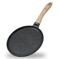 1 x RAW Customer Returns JEETEE Crepe Pan Induction 28cm, with PFAS Free Ceramic Coating Pancake Pan Cast Aluminum Frying Pan for All Types of Cookers - RRP €29.99