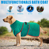 1 x Brand New Oslueidy Dog Bathrobe Cotton, Bath Towel Pet Coat Absorbent Bath Towel Dog Bathrobe Coat Soft Cat Drying Bath Towel Dog Bathrobe Hooded Bath Towel Pet Drying Towel - RRP €20.4