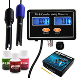 1 x RAW Customer Returns pH EC Conductivity Meter with ATC Water Quality Tester 0.0-14.0pH 0 19.99ms cm Aquarium, Hydroponics Tool - RRP €54.99