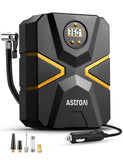 1 x RAW Customer Returns AstroAI Air Compressor Car 150 PSI Car Tire Compressor 12V with Real-Time Digital Screen Automatic Pump and Shut-Off for Car, Bicycles, Motorcycle, Ball Yellow  - RRP €25.99