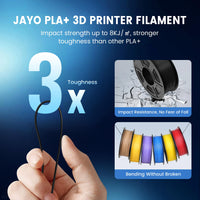 1 x RAW Customer Returns JAYO PLA Filament 1.75mm, Increased Toughness PLA Plus Filament 3D Printing Materials, Dimensional Accuracy - 0.02mm, Neatly Wound, 1.1 kg Spool 2.42 LBS , 2 Packs PLA Black White - RRP €47.99