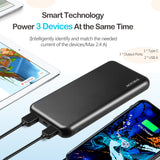 1 x RAW Customer Returns ENEGON Power Bank 10000mAh 2 Pieces , Portable Battery Charger with 4 in 1 USB-C Inputs and Outputs 5V 2.1A, Mini Powerbank for Apple iPhone 14 13 12 11, iPad, AirPods Pro, Xiaomi, Huawei, Samsung Black  - RRP €18.99