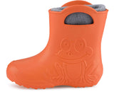 1 x RAW Customer Returns Ladeheid Eva Children s Boys Girls Rubber Boots Rain Shoes Lined LA-CA-03 Orange Grey, 24 25 EU  - RRP €24.19