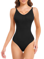 1 x RAW Customer Returns Wealurre Shapewear Women Body Shaper Women Effective Tummy Control Strong Bodysuit Shaping Bodysuits Corset Body Women W888L XL Black  - RRP €23.99