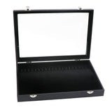 1 x RAW Customer Returns Homeanda jewelry box showcase jewelry display for necklace chains bracelets, earring box made of velvet and transparent lid - RRP €15.12