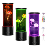 1 x RAW Customer Returns AONESY Lava Lamp Large Jellyfish Lamp - 17 Colors Setting Jellyfish Aquarium Lava Lamp, Home Office Room Desktop Decoration Night Light for Children Friends Lovers Birthday Gifts, Black - RRP €25.58