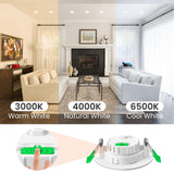 1 x RAW Customer Returns ALUSSO 6W LED module, ultra-flat GU10 and MR16 replacement, 3000K 4000K 6500K LED light source with 50mm x 23mm installation for recessed spotlights, IP44 LED module 230v, pack of 6 - RRP €34.99