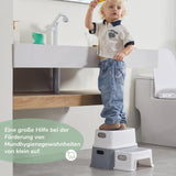 1 x RAW Customer Returns DEANIC Children s Bathroom Stool, Ladder 2 Steps for Children, 30cm L  - RRP €26.46