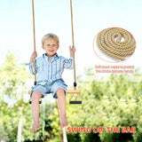 1 x RAW Customer Returns Trapeze Swing, Children s Wooden Multifunctional Adjustable Swing with Soft Sponge Handle Indoor Outdoor Children s Trapeze Swing up to 100 kg 42cm  - RRP €26.99