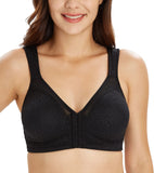 1 x RAW Customer Returns Lemorosy Women s Minimizer Bra Comfort Strong Front Support Non-Padded Back Without Underwire Black, 85D  - RRP €24.0