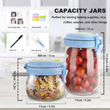 4 x Brand New ZHOOGE set of 2 preserving jars, storage jars, glass containers with lids, spice jars with rubber seal clip closure for airtight storage, pickling preserving - glass 1000ml  - RRP €60.08