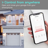 1 x RAW Customer Returns AGSHOME Smart WiFi Garage Door Opener, Wireless Installation, Compatible with Alexa SmartLife app, No Hub Required, Easy Setup  - RRP €32.26