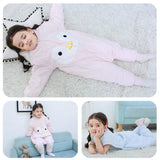 1 x RAW Customer Returns Happy Cherry - Baby Sleeping Bag with Legs Cotton Boy Girl Pajamas Invierno with Separate Legs Sleep Romper Removable Sleeves Sleeping Bags - 2-3 Years - Pink - Thick - RRP €20.4