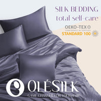 1 x RAW Customer Returns OLESILK 100 Silk Pillowcase Pillowcase Hair and Skin Care with Hidden Zipper 19 Momme 1 Piece Charcoal 50x70cm - RRP €27.99