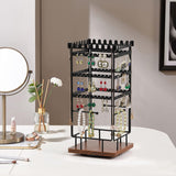 1 x RAW Customer Returns QILICZ jewelry stand rotating jewelry holder 4 tier earring stand necklace stand - 4 in 1 earring holder jewelry tree jewelry storage for necklaces, earrings, watches, bracelets jewelry organizer - RRP €23.09