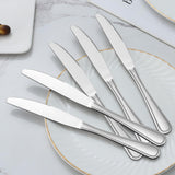 1 x RAW Customer Returns BEWOS 16 Pieces Table Knives, 23CM Table Knife, Butter Knife Made of Stainless Steel, Cost-Effective Cutlery Knife, Suitable for Home Restaurant Kitchen, Dishwasher Safe Mirror Polished - RRP €15.12