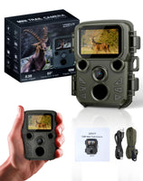 1 x RAW Customer Returns ZIMOCE Mini Wildlife Camera 12MP, 1080P Wildlife Camera with Motion Detector Night Vision, 18m Infrared Wildlife Camera, 850nm IR LEDs Hunting Camera, IP66, for Wildlife Observation - RRP €45.99