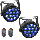 1 x RAW Customer Returns 2PCS RGBW LED Par Light, HOLDLAMP 84W Par Spotlight with Sound Activation, DMX 4 8CH stage light spotlight for Bar DJ Disco Birthday Party - RRP €79.99